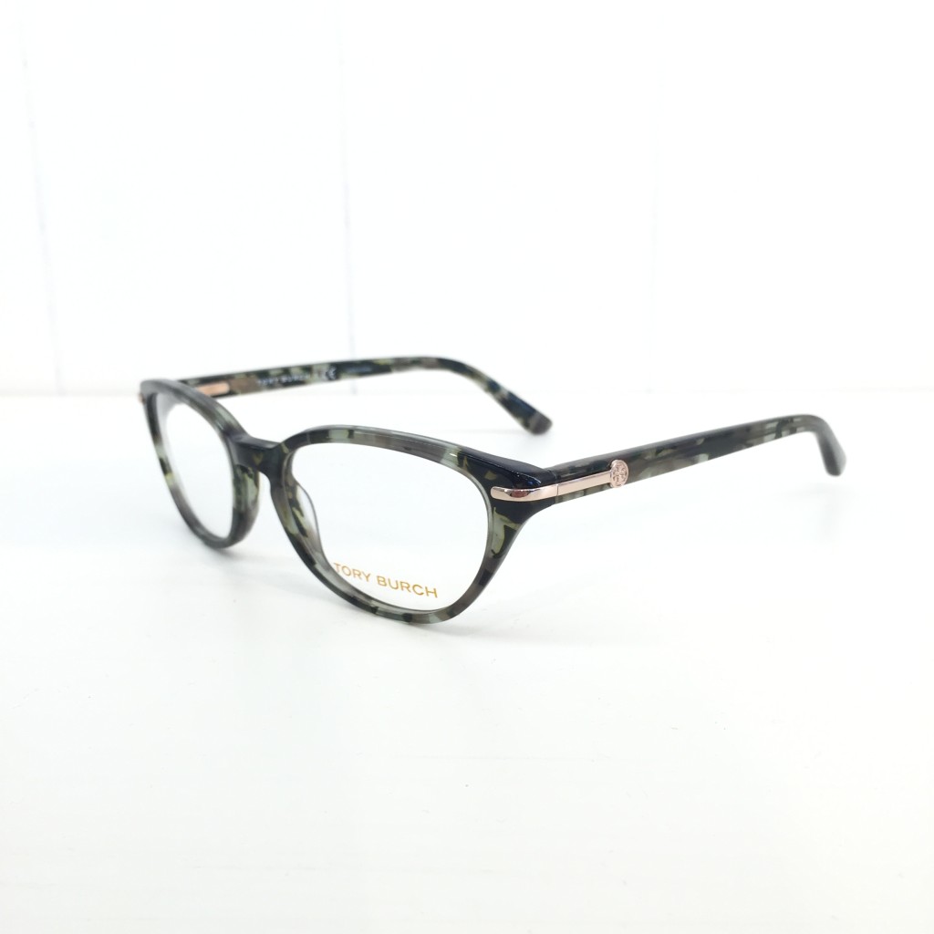 Tory Burch has taken a fresh approach to the tortoise look with these blue and green flecked frames. These are so unique!