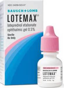 Steroids like Lotemax work within a matter of minutes to help eliminate inflamed eyes